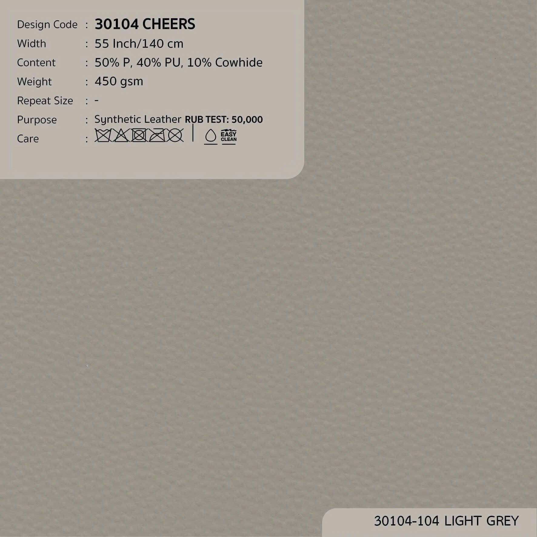 30104 vải PVC bọc nệm ghế CHEERS 5 màu copyright 2025
