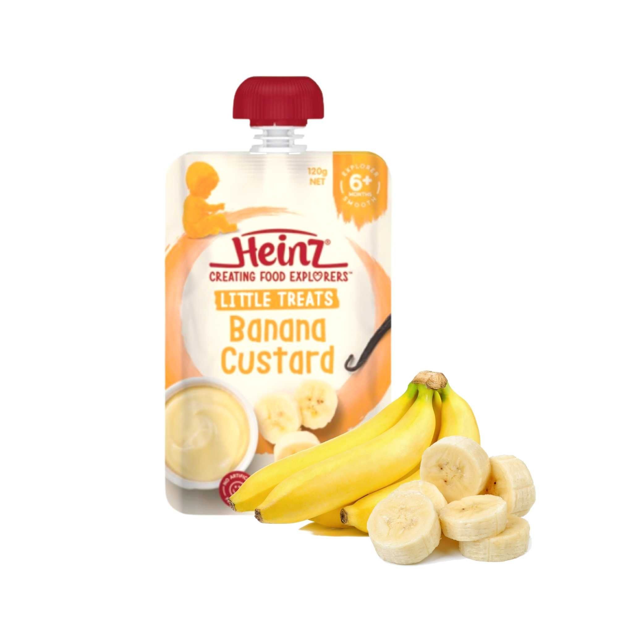 Custard chuối cho bé từ 6 tháng tuổi trở lên Heinz hũ túi 120 g