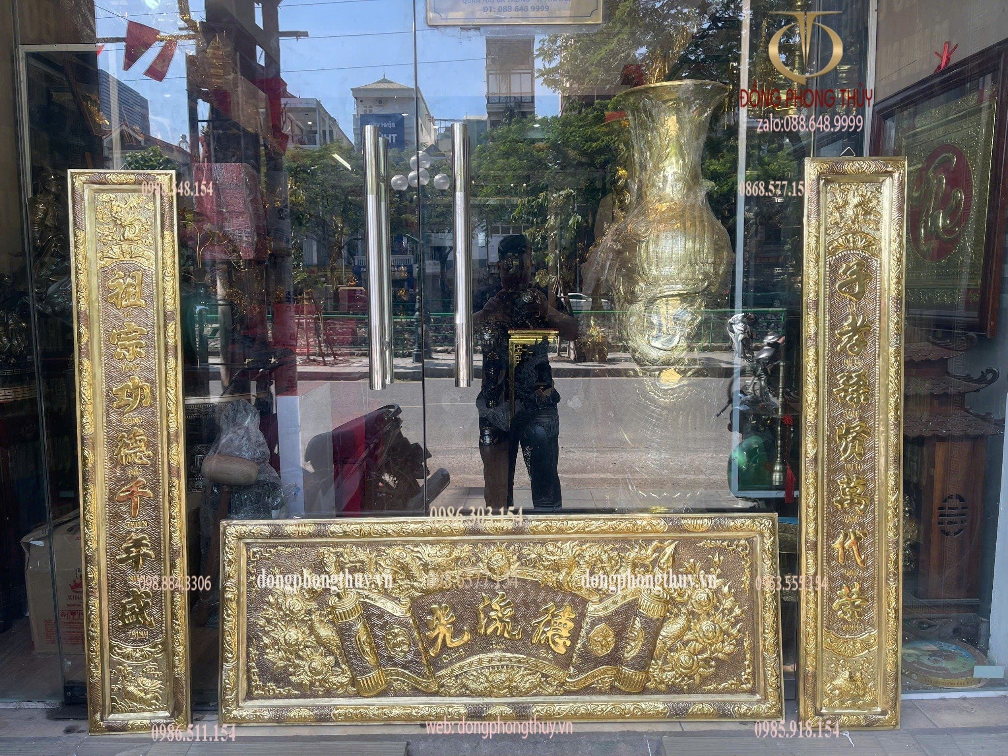 Bộ hoành phi câu đối 1m35