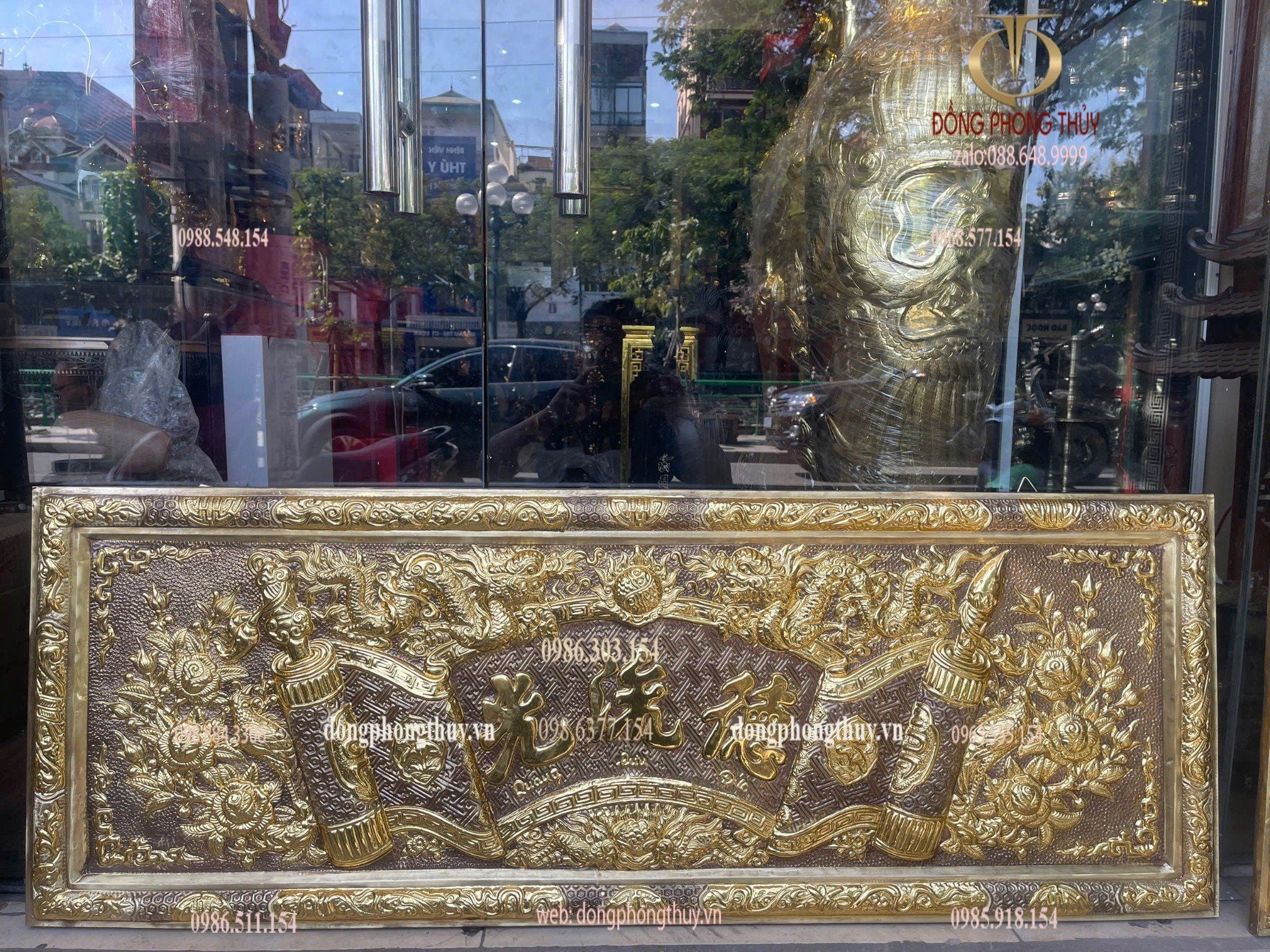 Bộ hoành phi câu đối 1m35