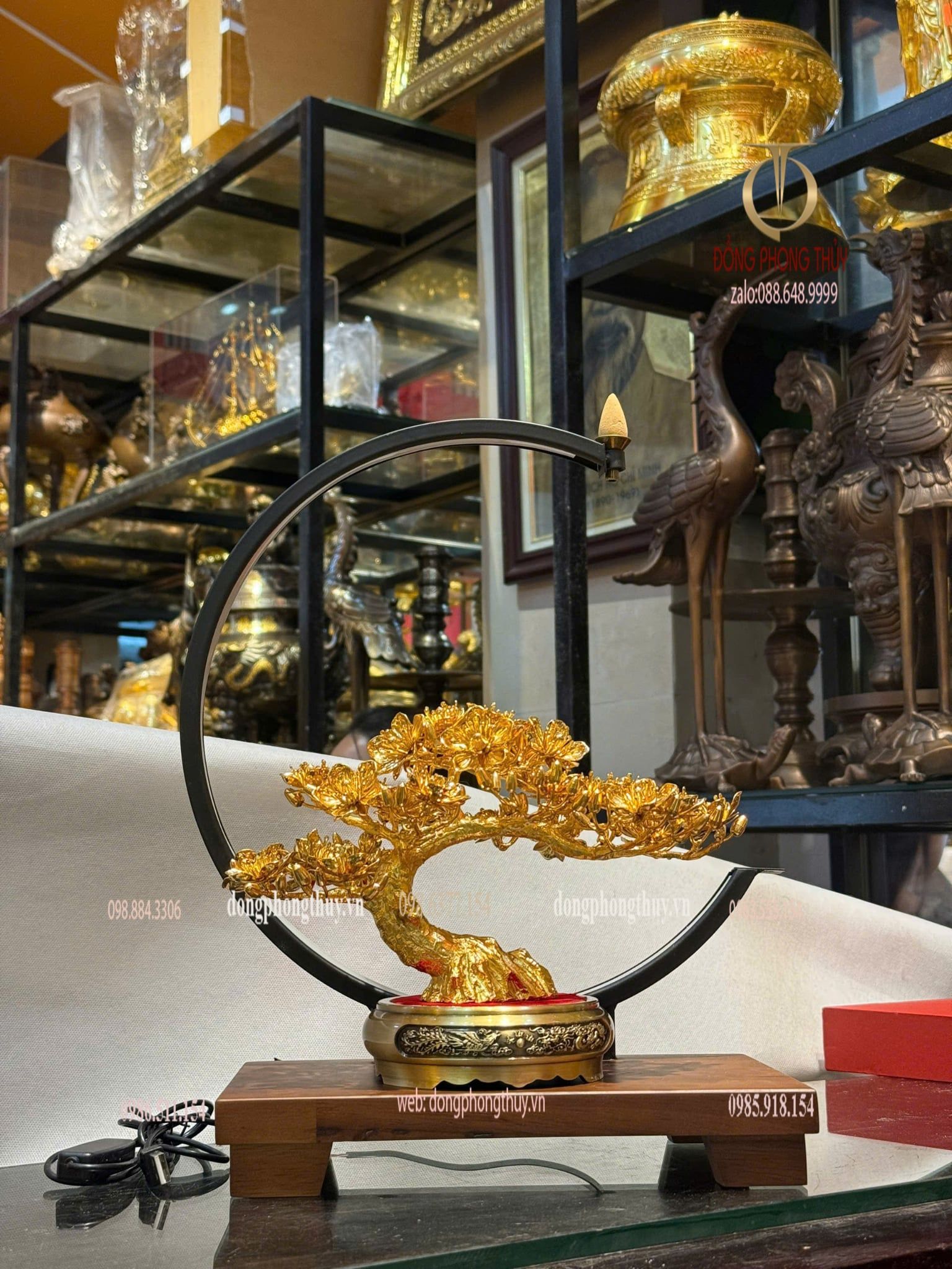 Cây mai vàng 24k bằng đồng mạ vàng 24k