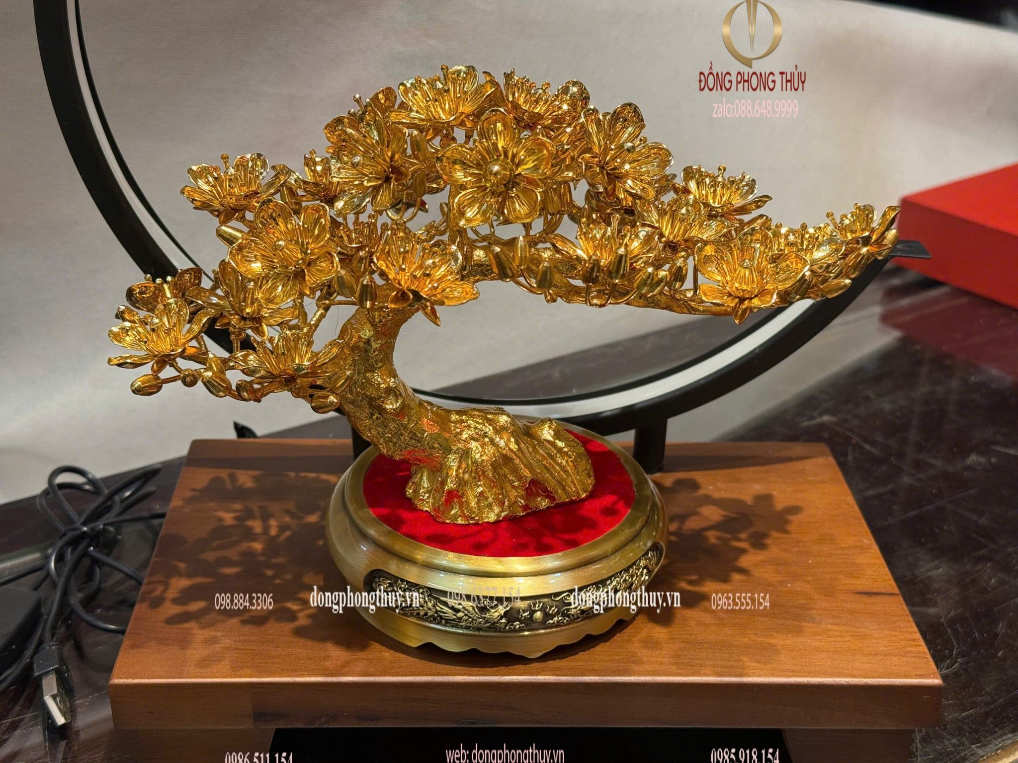 Cây mai vàng 24k bằng đồng mạ vàng 24k