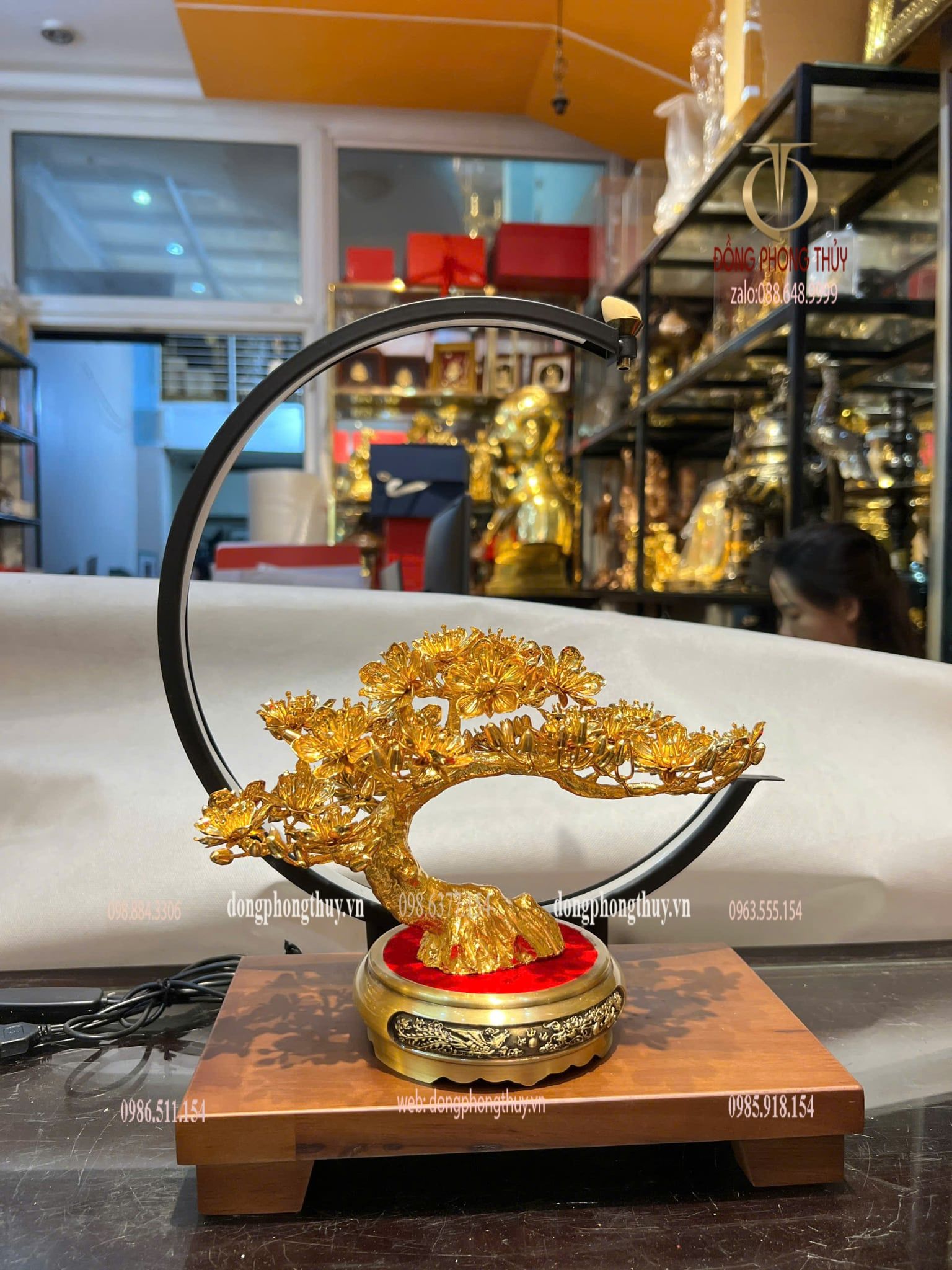 Cây mai vàng 24k bằng đồng mạ vàng 24k