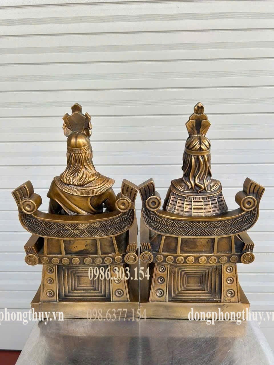 Tượng Lạc Long Quân- Âu Cơ bằng đồng