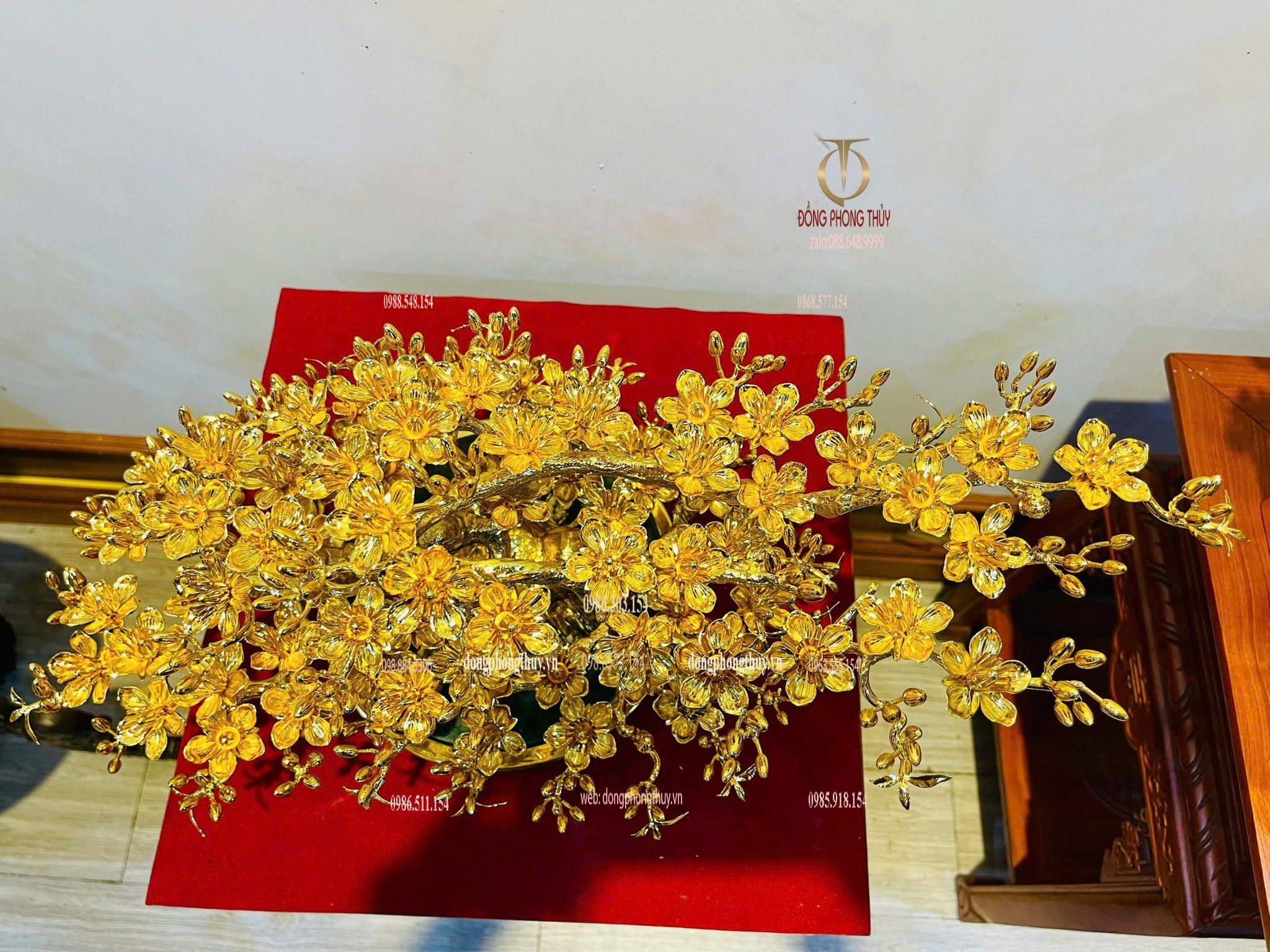 Cây mai vàng 24k bằng đồng mạ vàng 24k