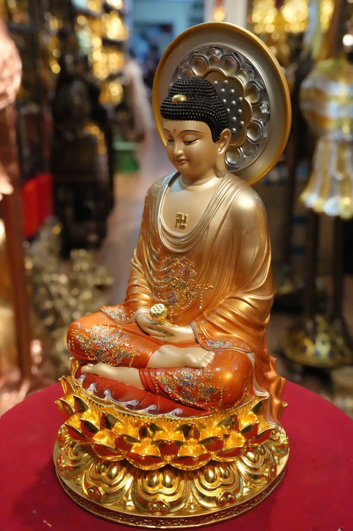Tượng phật A Di Đà bằng đồng