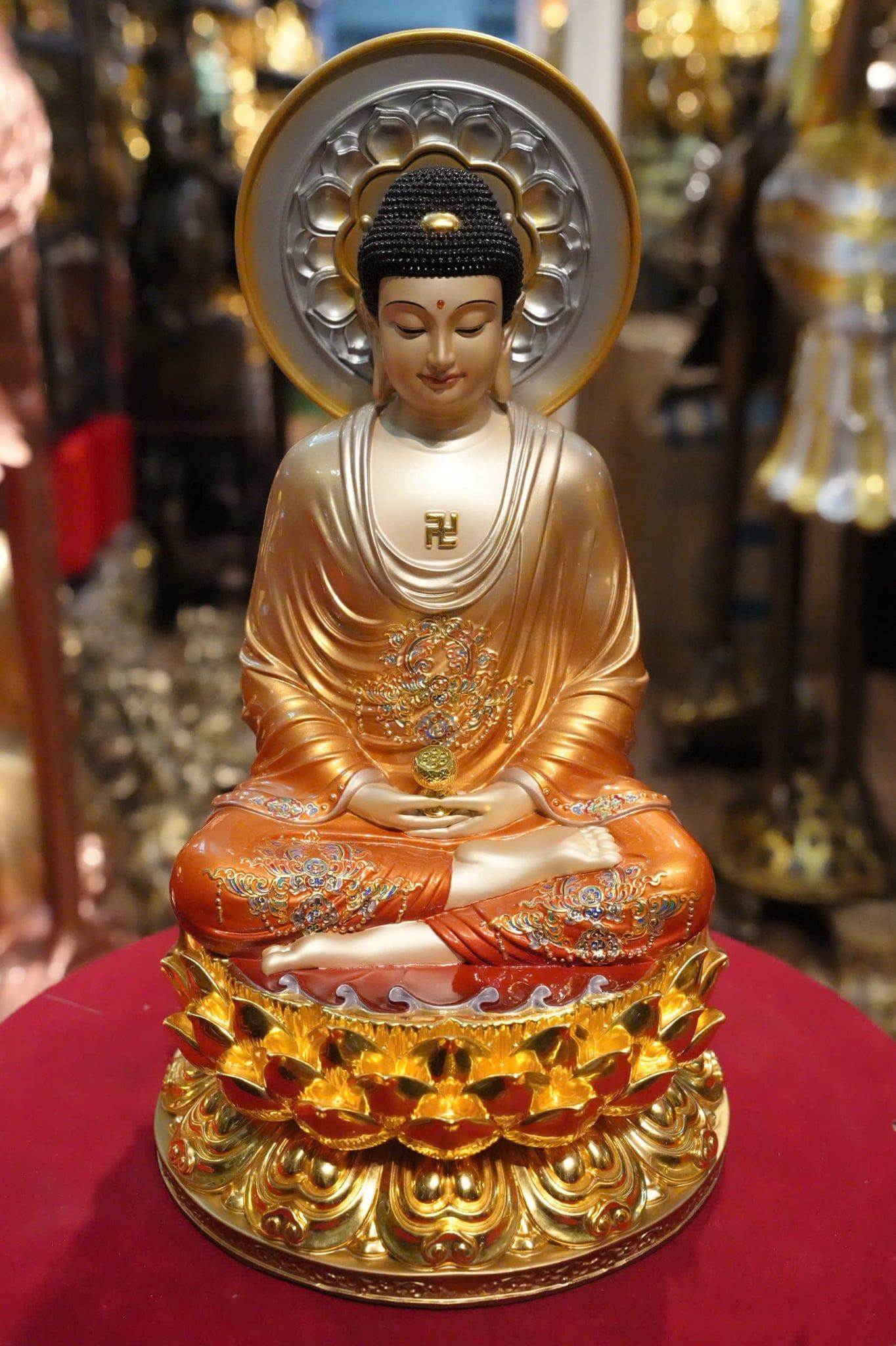 Tượng phật A Di Đà bằng đồng