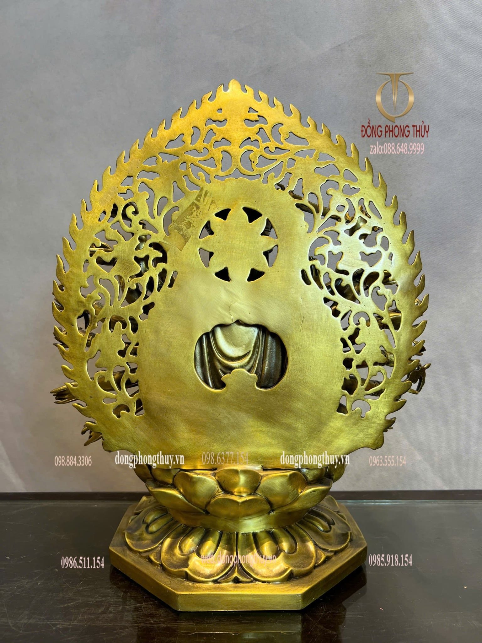 Tượng phật chuẩn đề cao 40cm bằng đồng