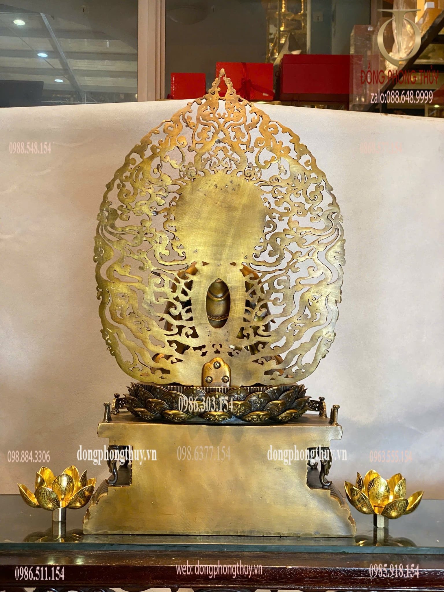 Tượng phật Quan Âm bồ tát cao 62cm nặng 20kg bằng đồng
