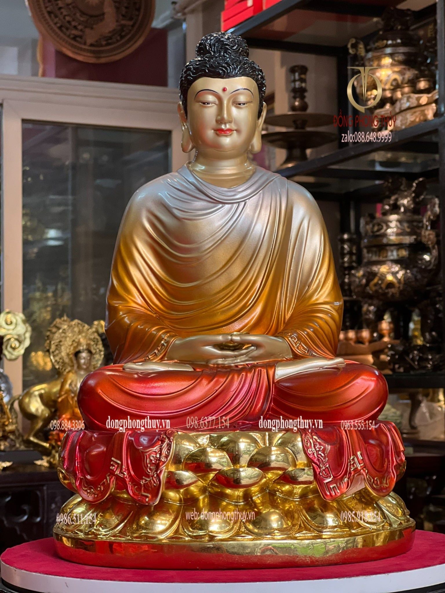 Tượng phật Thích Ca Mâu Ni bằng đồng