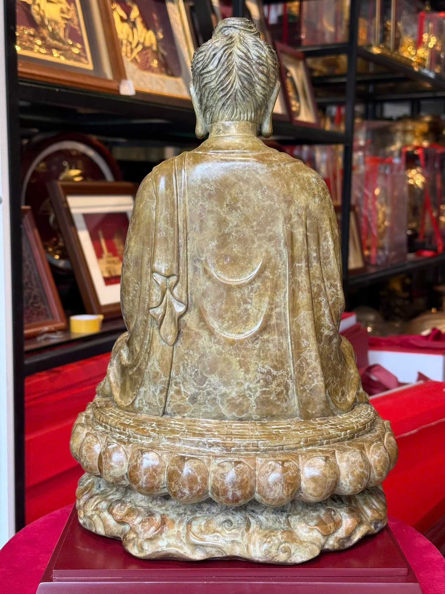 Tượng phật Thích Ca cao 35cm nặng 8,5kg bằng đồng