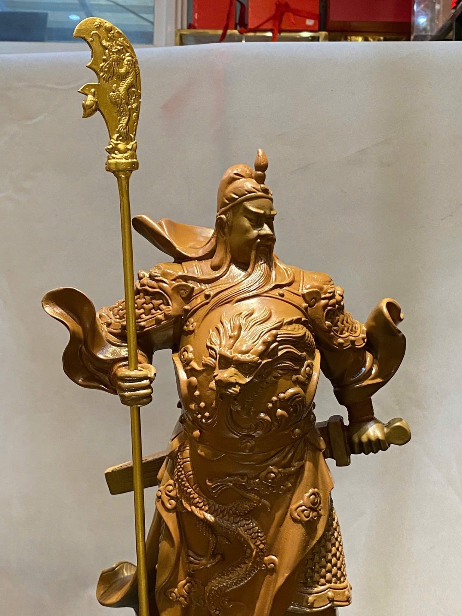 Tượng quan công bằng đồng 45cm