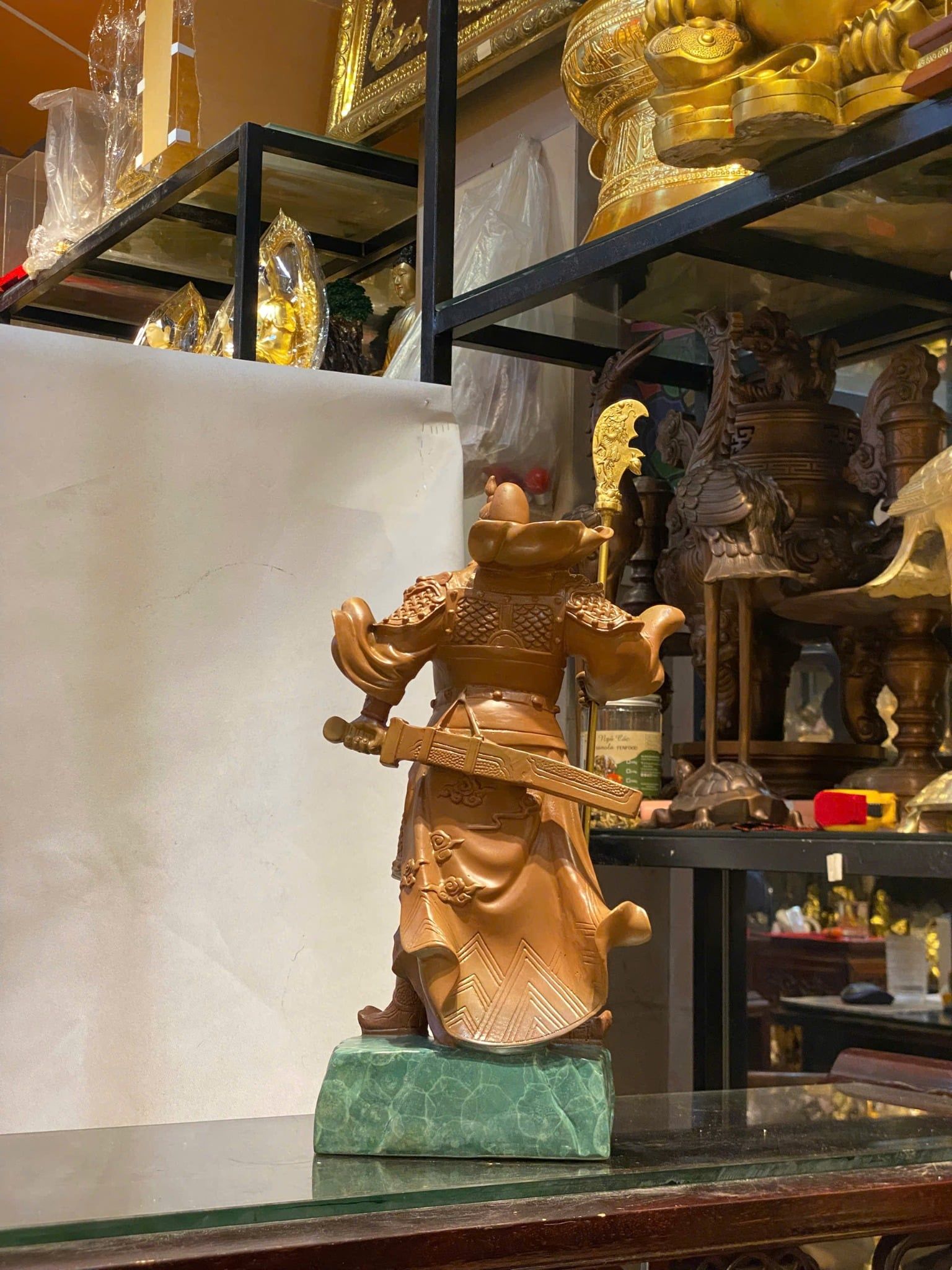 Tượng quan công bằng đồng 45cm