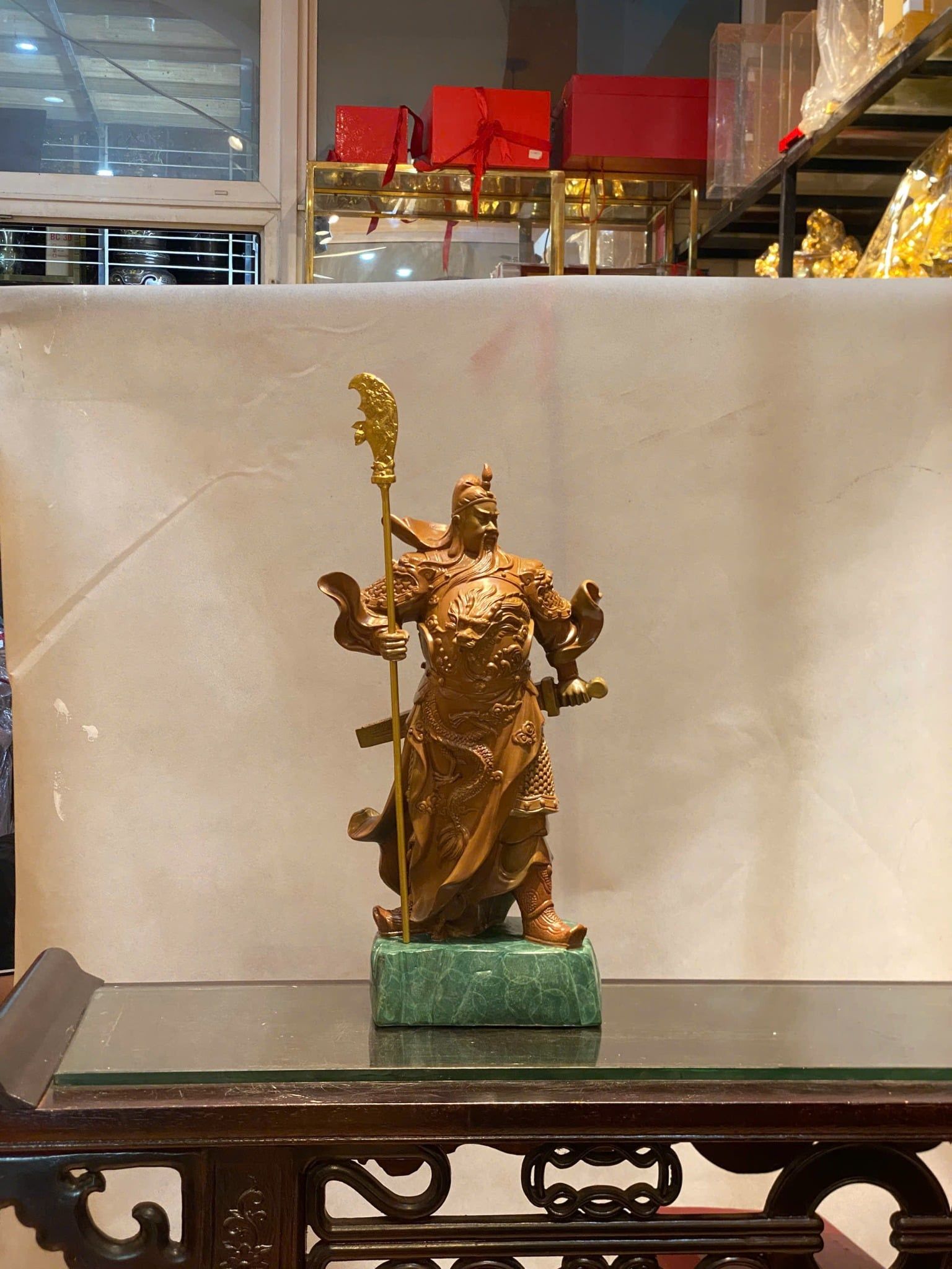 Tượng quan công bằng đồng 45cm