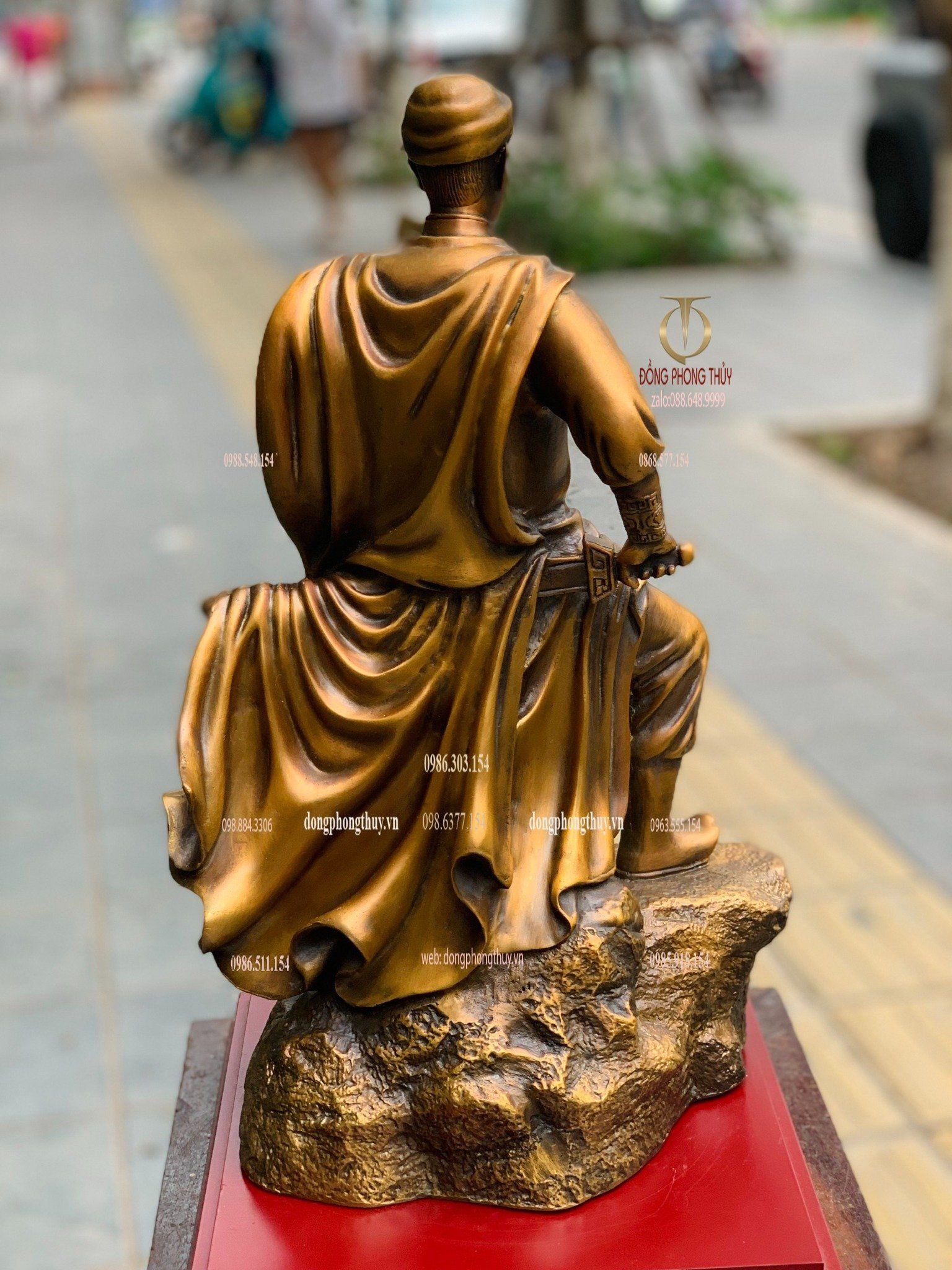 Tượng Trần Hưng Đạo 42cm bằng đồng