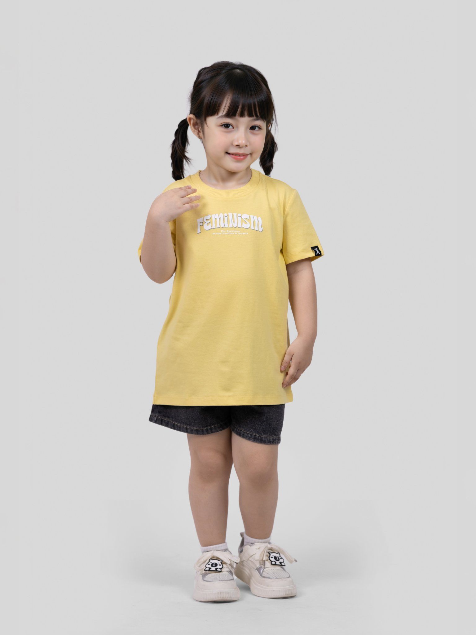 Áo Thun Trẻ Em Typo Graphic Feminism KTS 3425