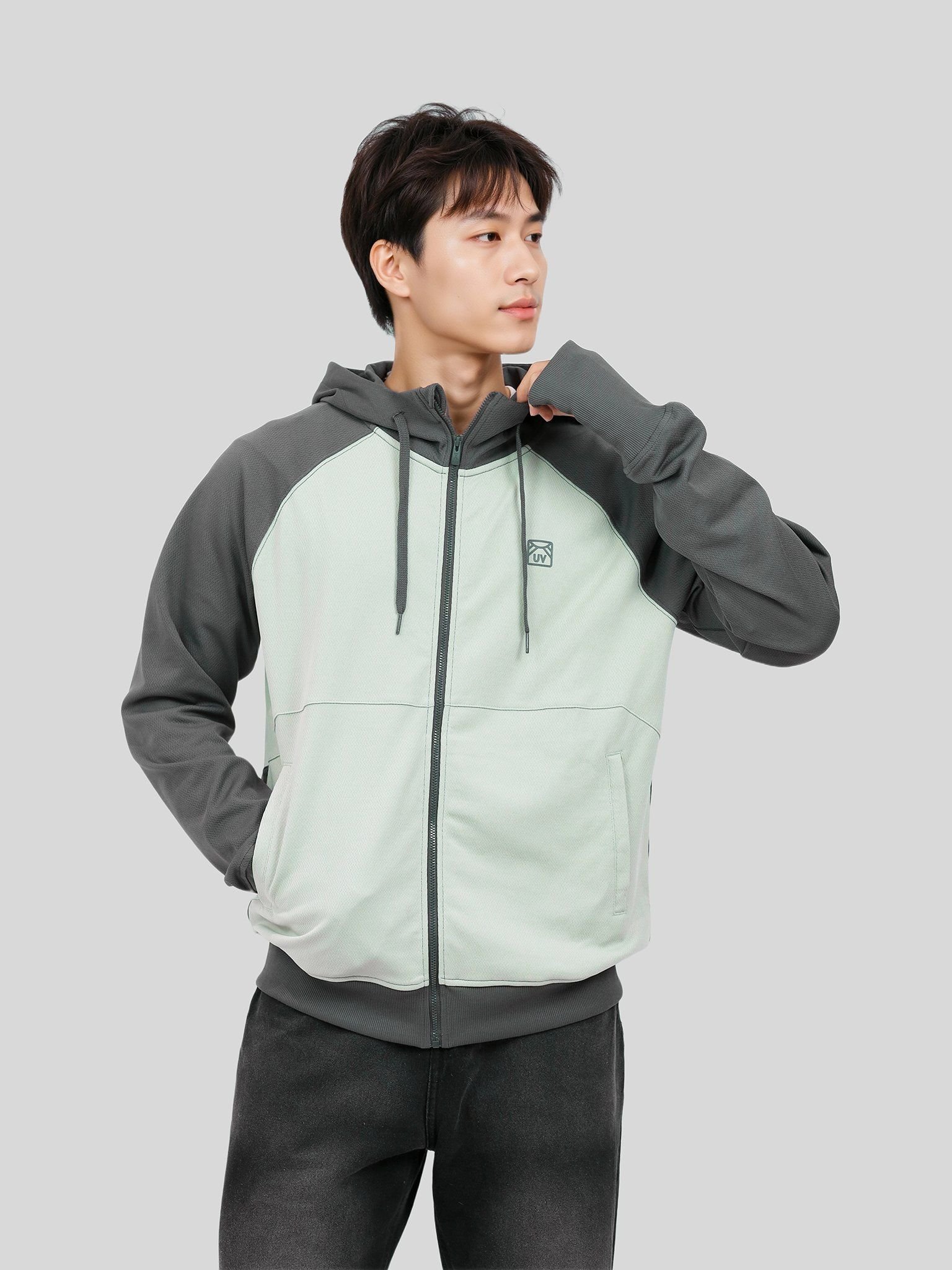 Áo Khoác Nam Raglan Color Anti UV MOK 1070