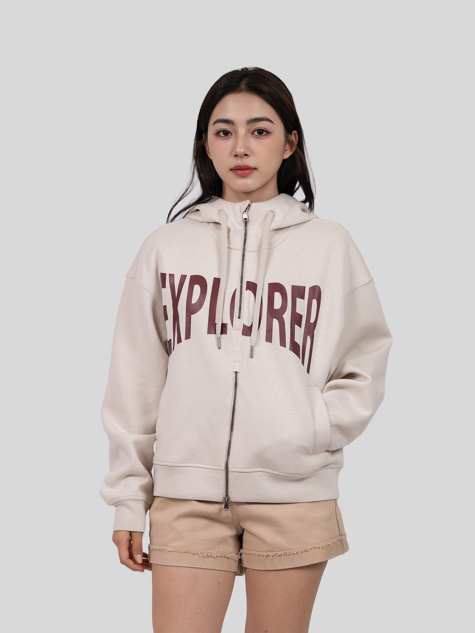 Áo Khoác Nữ Double Zip Explorer WOK 2072