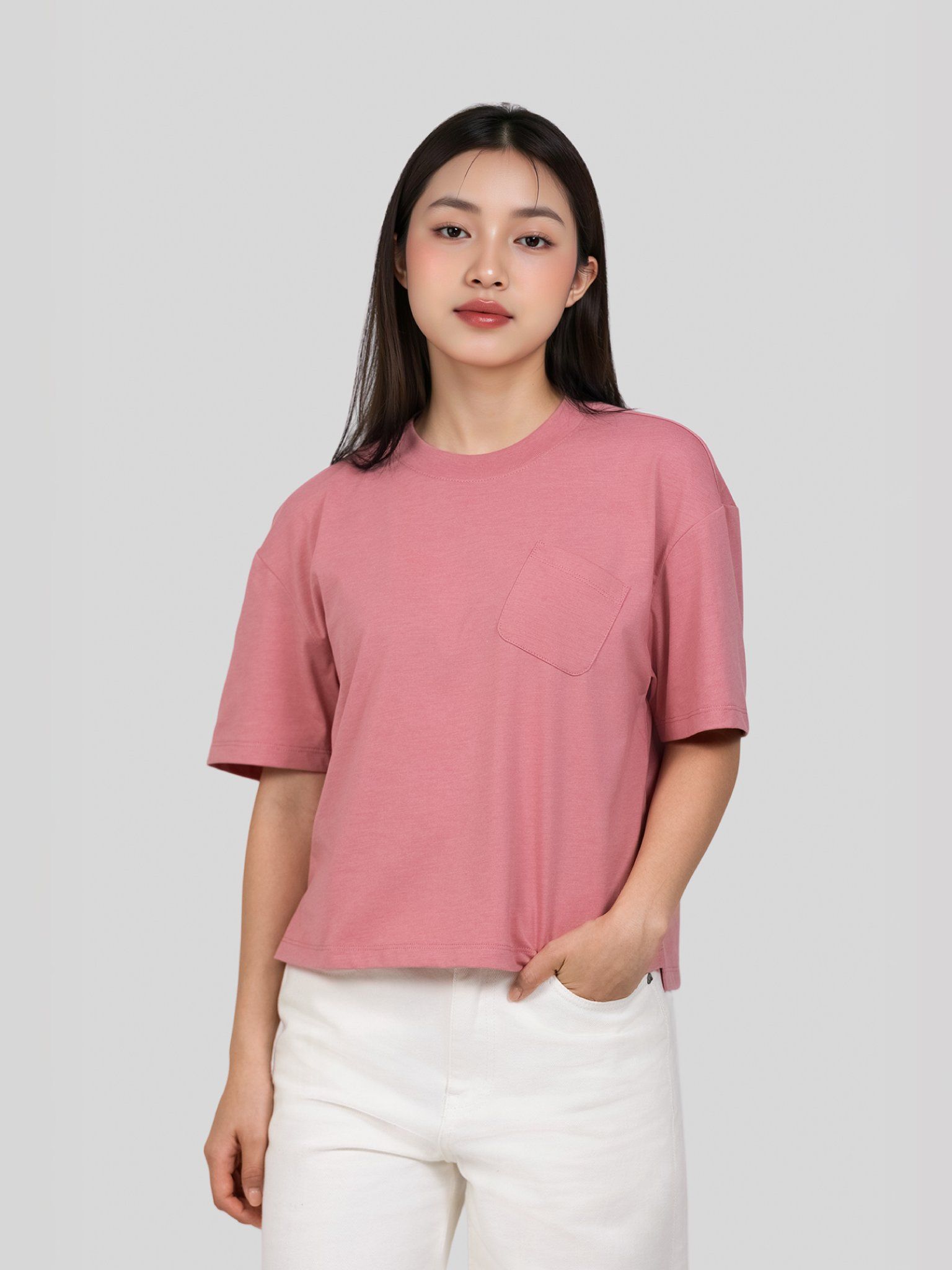 Áo Thun Nữ Relax Boxy Big Pocket WTS 2451