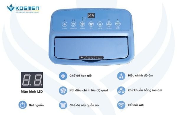 Máy hút ẩm Kosmen KM-20N 20 lít/ngày giá sỉ cực rẻ