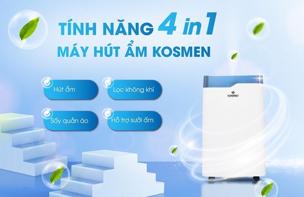 Máy hút ẩm Kosmen KM-20N 20 lít/ngày giá sỉ cực rẻ