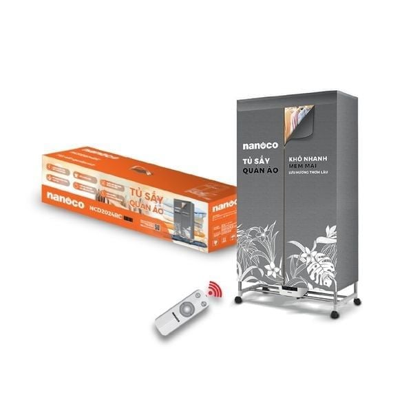Tủ Sấy Quần Áo Nanoco NCD2024RC 2000W remote Đà Nẵng