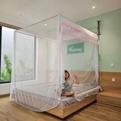 Màn Tuyn (Cao Cấp)- Có Diềm- Xếp 2 Lớp Ren Hồng Màn Tuyn (Cao Cấp)- Có Diềm- Xếp 2 Lớp Ren Hồng