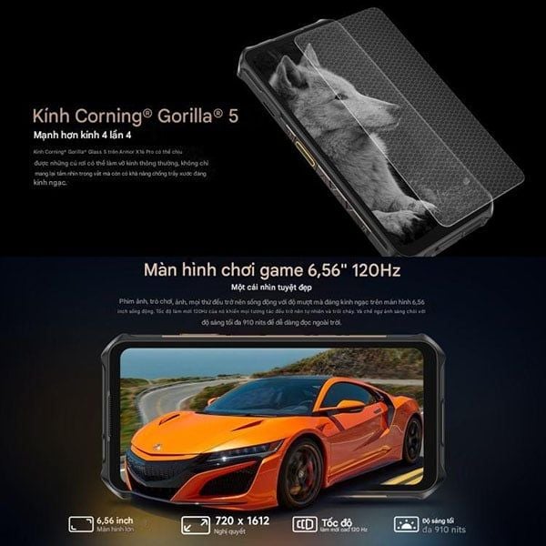 Ulefone Armor X16 Pro 5G | 16(8+8)+256GB, Dimensity 6300, Night Vision 25MP, Pin 10360mah, 6.56