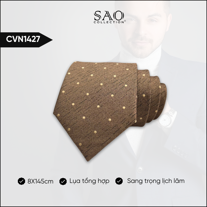 Cà Vạt Lụa Tổng Hợp Bản Lớn Hoạ Tiết Sang Trọng Dành Cho Nam (CVN1427)