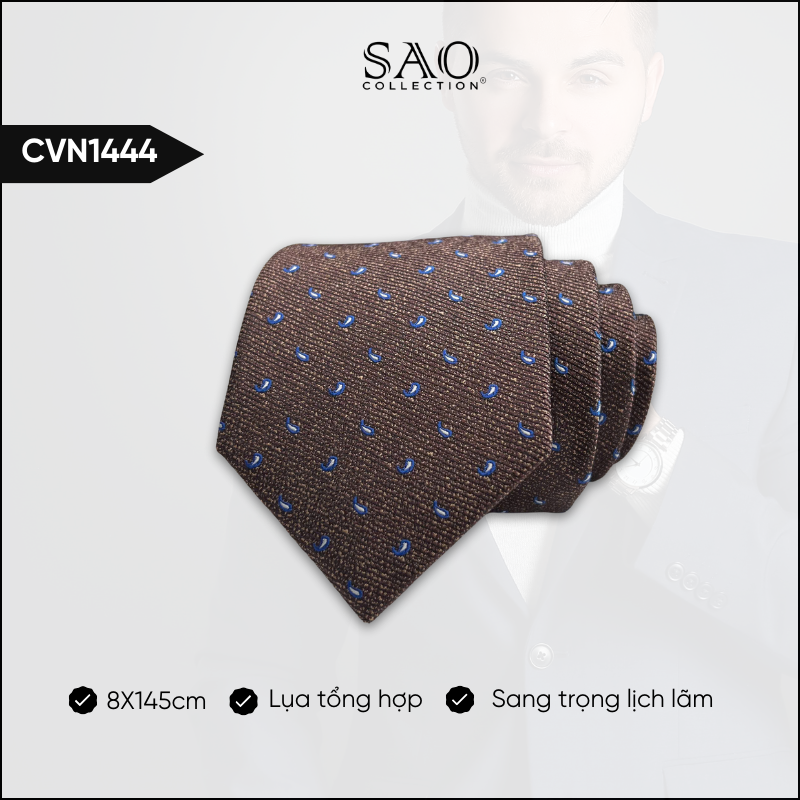 Cà Vạt Lụa Tổng Hợp Bản Lớn Hoạ Tiết Sang Trọng Dành Cho Nam (CVN1444)