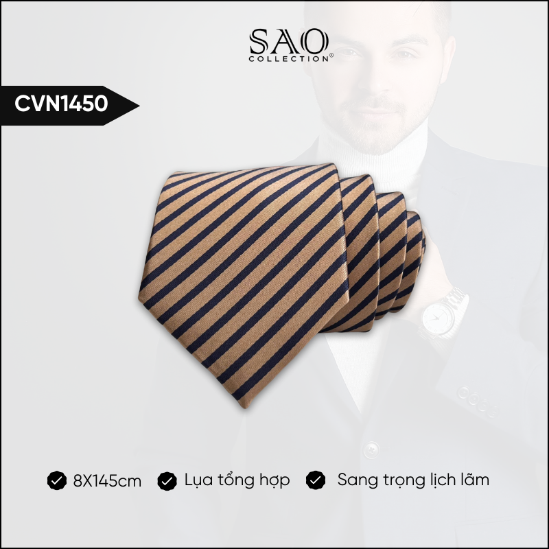 Cà Vạt Lụa Tổng Hợp Bản Lớn Hoạ Tiết Sang Trọng Dành Cho Nam (CVN1450)