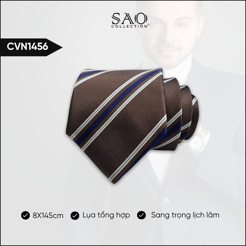 Cà Vạt Lụa Tổng Hợp Bản Lớn Hoạ Tiết Sang Trọng Dành Cho Nam (CVN1456)