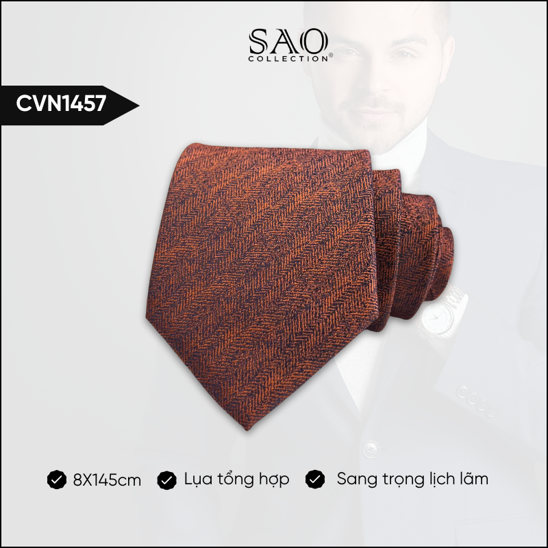 Cà Vạt Lụa Tổng Hợp Bản Lớn Hoạ Tiết Sang Trọng Dành Cho Nam (CVN1457)