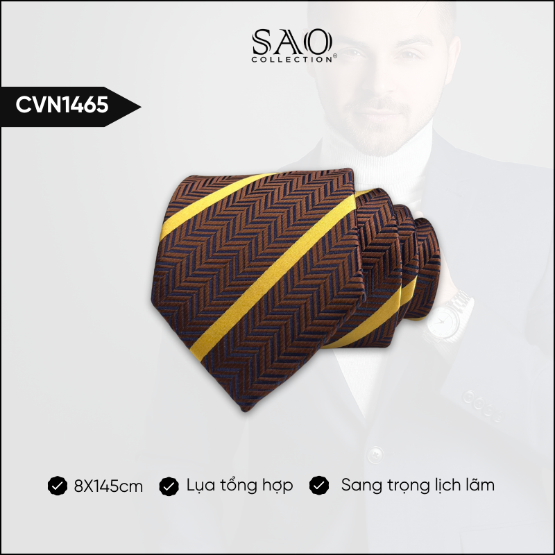 Cà Vạt Lụa Tổng Hợp Bản Lớn Hoạ Tiết Sang Trọng Dành Cho Nam (CVN1465)