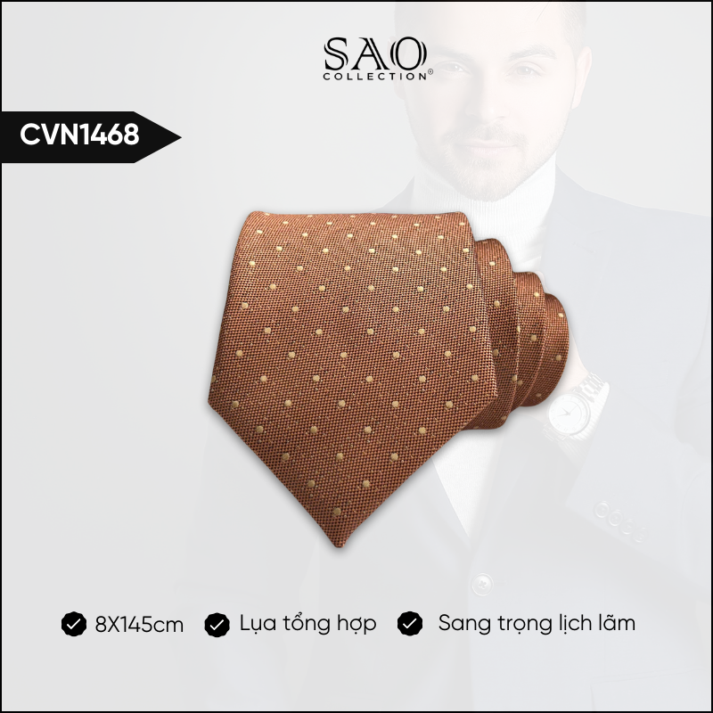 Cà Vạt Lụa Tổng Hợp Bản Lớn Hoạ Tiết Sang Trọng Dành Cho Nam (CVN1468)