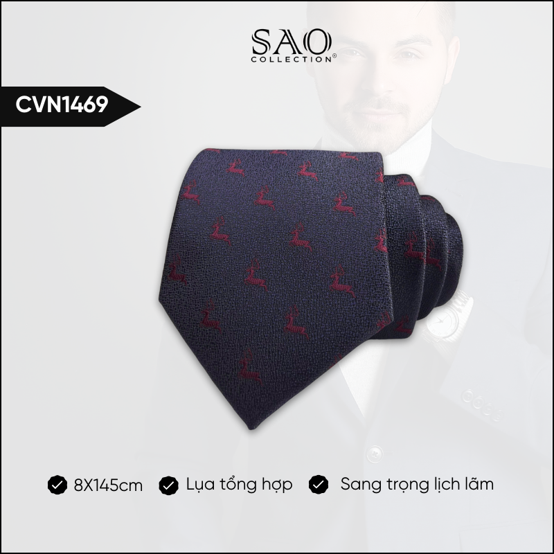 Cà Vạt Lụa Tổng Hợp Bản Lớn Hoạ Tiết Sang Trọng Dành Cho Nam (CVN1469)