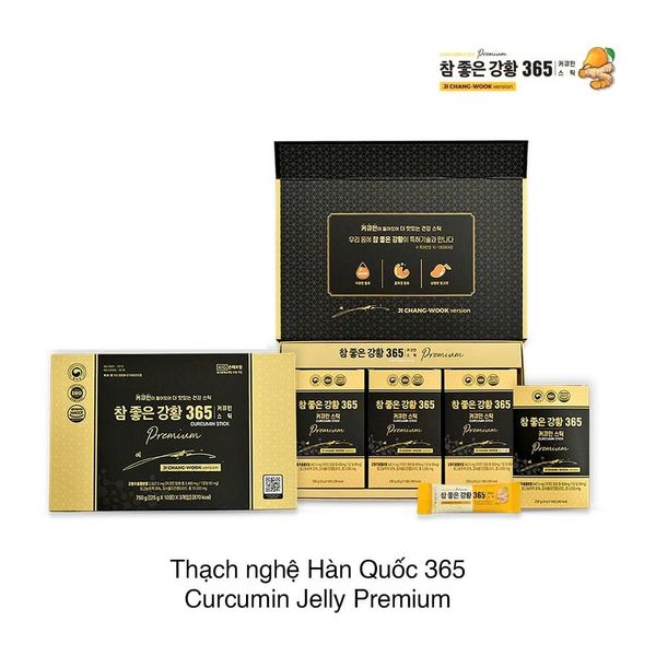 Thạch nghệ Hàn Quốc 365 Curcumin Jelly Premium 750g (25g x 30 gói)