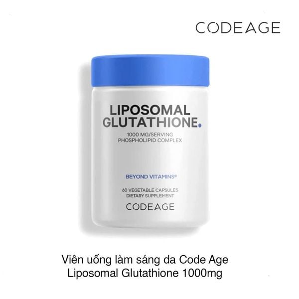 Viên uống làm sáng da Code Age Liposomal Glutathione 1000mg (60 viên)