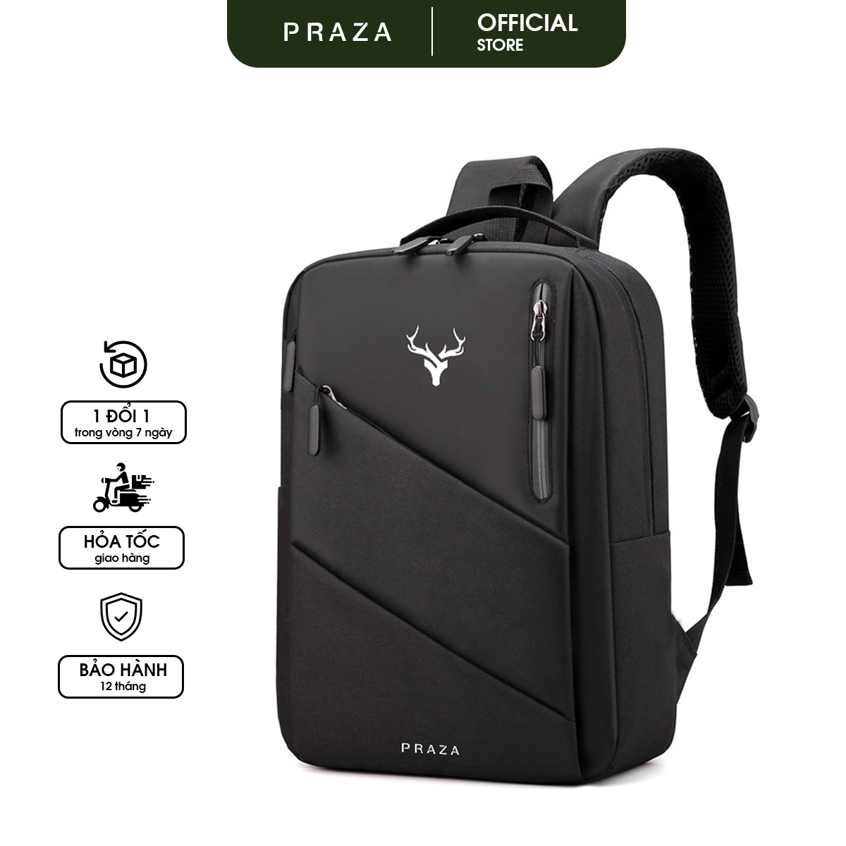 Ba Lô Laptop Thời Trang Premium Praza - BL190