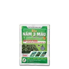Chế phẩm sinh học BIO Nấm 3 Màu | Săn tuyến trùng, diệt rệp sáp, ký sinh sâu - Gói 200g