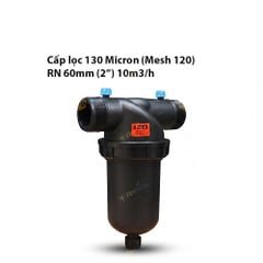 Cục lọc nước dạng đĩa chữ T cao cấp 130 Micron (Mesh 120) GYT1763D120B - RN 60mm (2”) 10m3/h