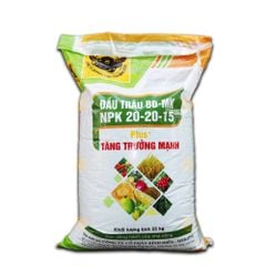 Phân bón Đầu Trâu BĐ-MK 20-20-15 Plus + | Tăng trưởng mạnh - Bao 25Kg