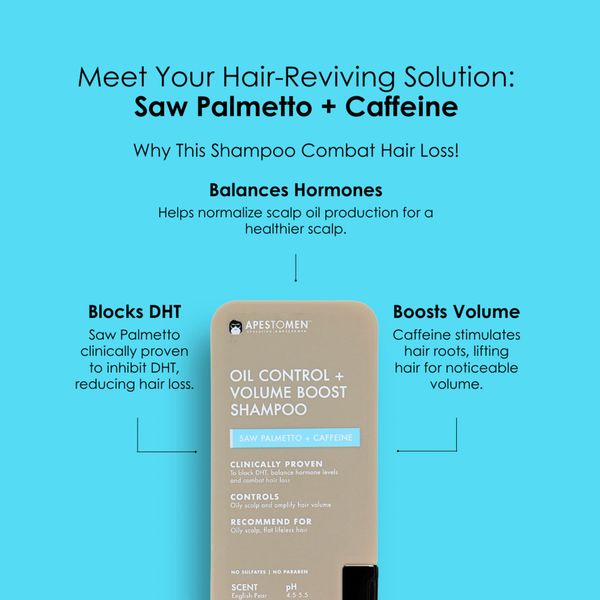 Dầu gội Apestomen OIL CONTROL + VOLUME BOOST SHAMPOO giảm dầu tăng phồng - 350 ml