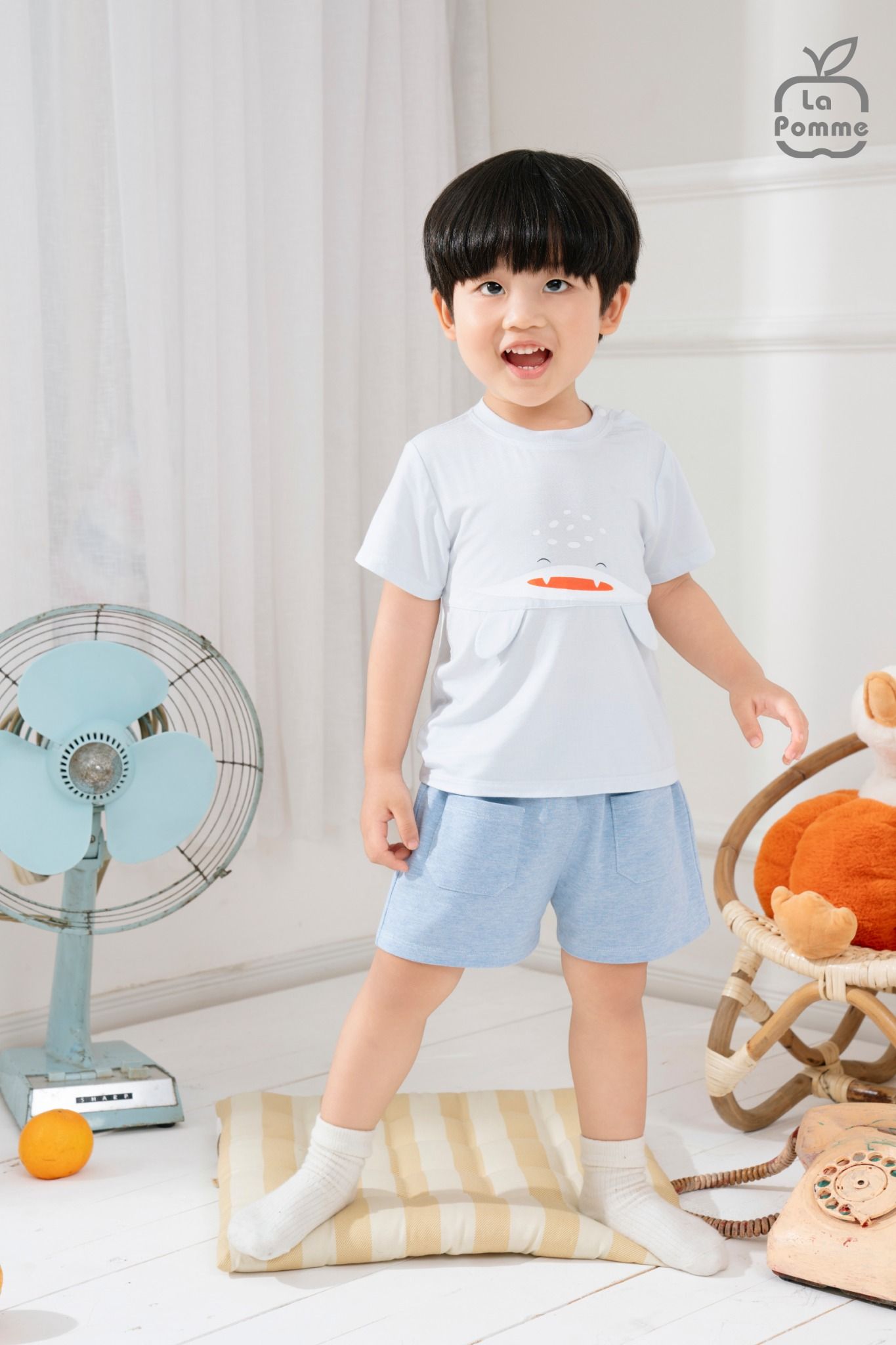 Bộ cộc tay La Pomme baby shark