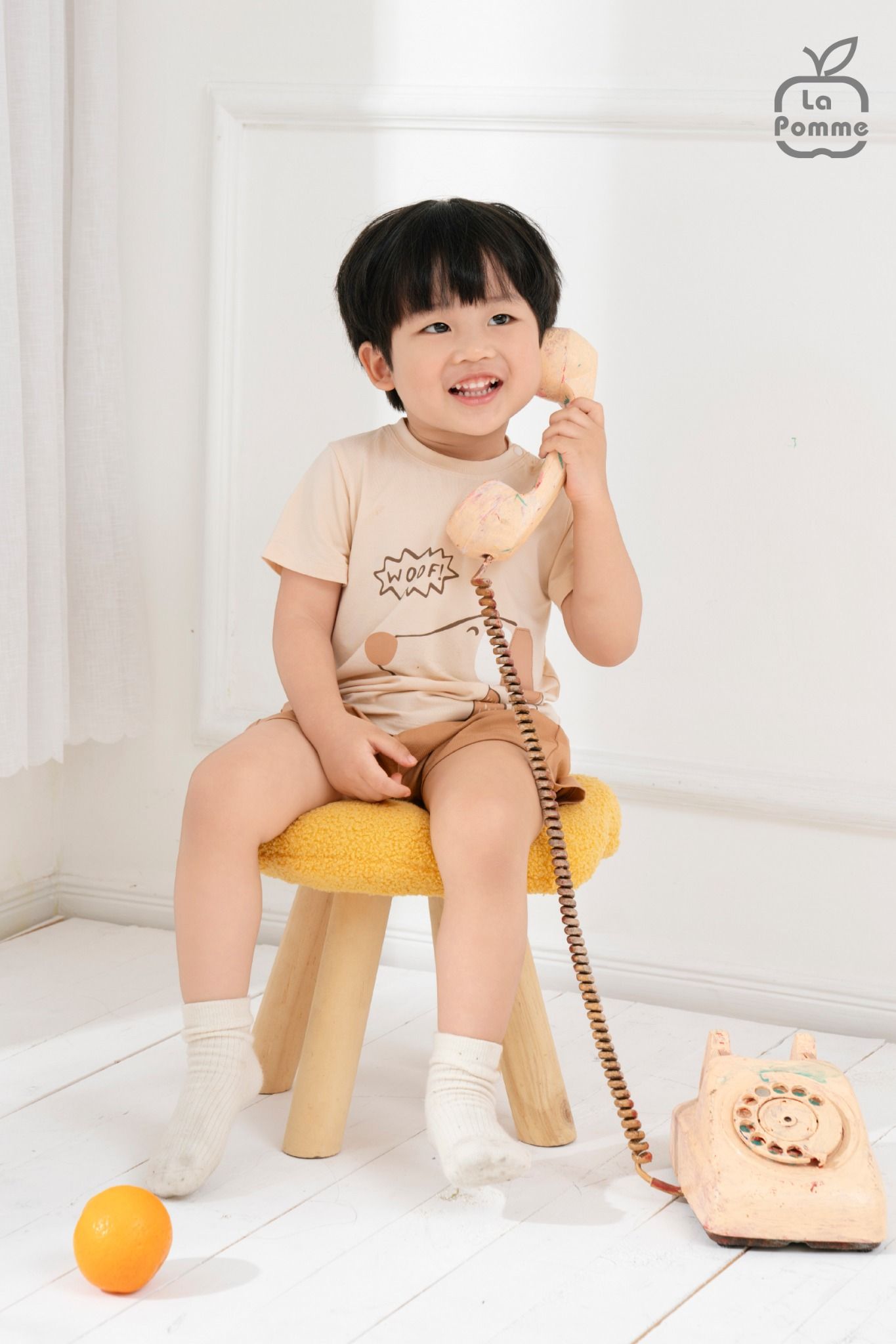 Bộ cộc tay La Pomme đôi tai của cún con