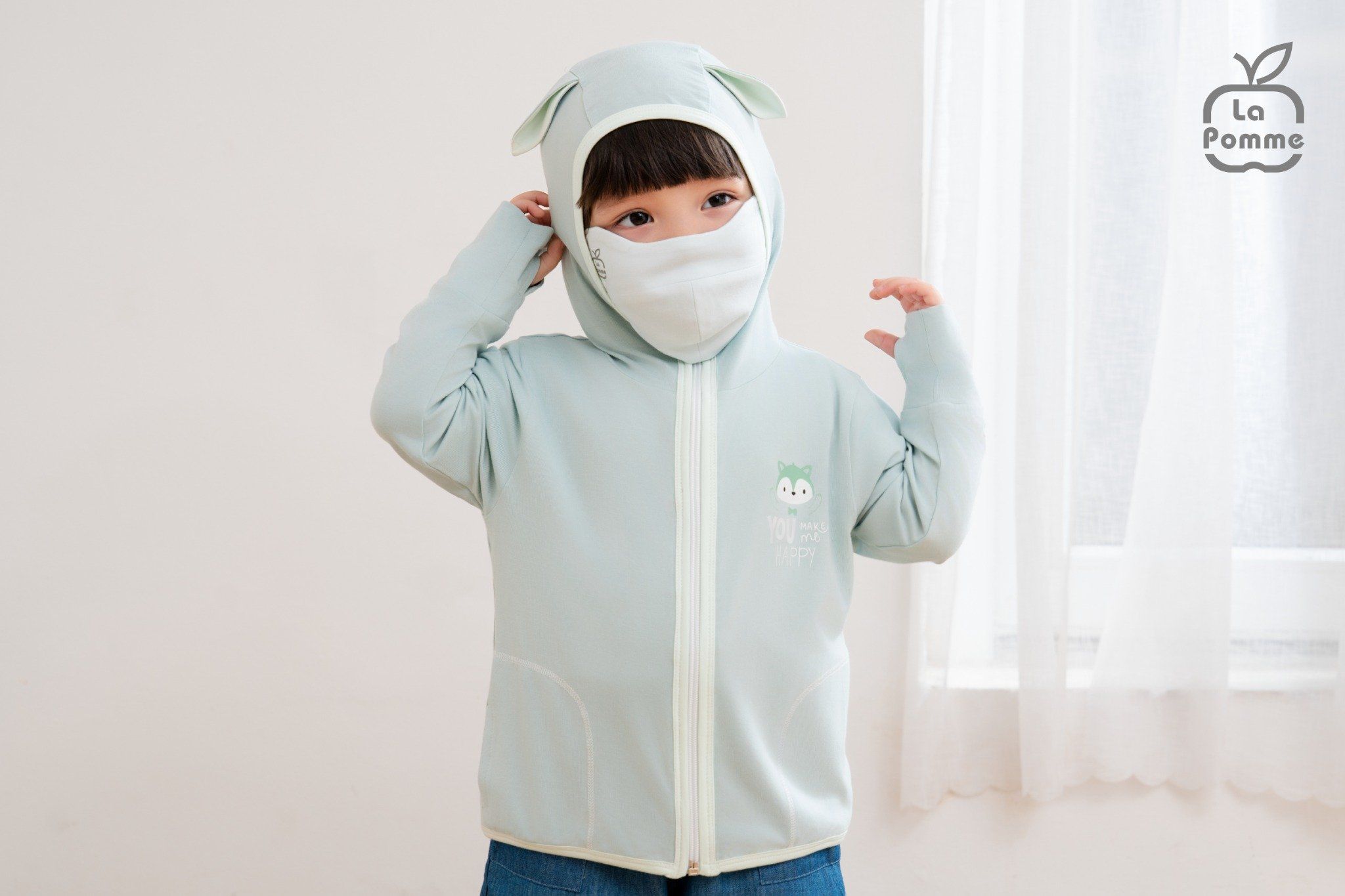 Áo chống nắng La Pomme Cáo Con Vui Vẻ