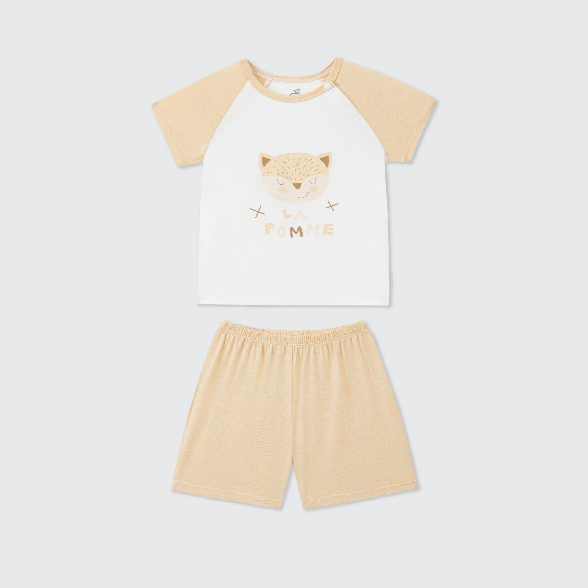 Bộ cộc tay La Pomme raglan người bạn ngộ nghĩnh