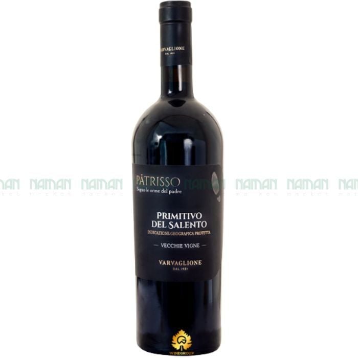 Red Wine Patrisso Primitivo Del Salento Varvaglione 750Ml