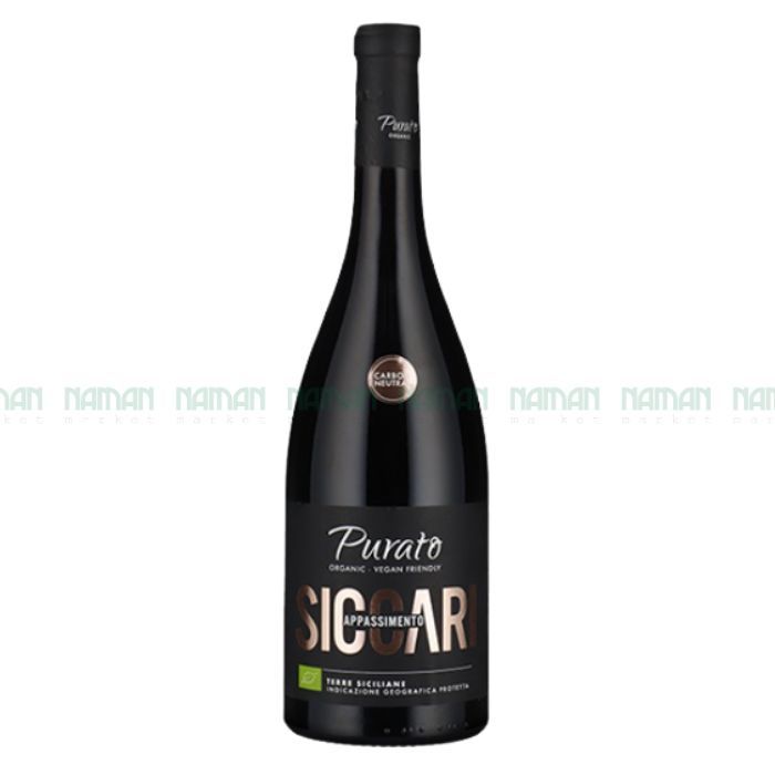 Rượu Vang Đỏ Siccari Appassimento Organic Terre Siciliane Igp Purato 750Ml