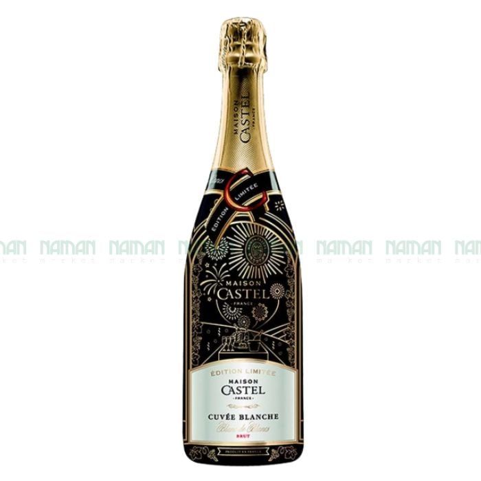 Sparkling Wine Cuvee Blanche Blanc De Blancs Maison Castel 750Ml